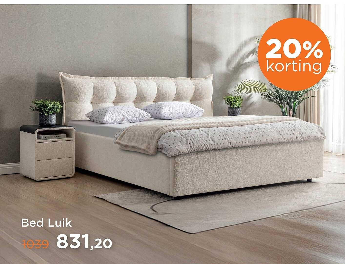 Bed Luik 20% korting