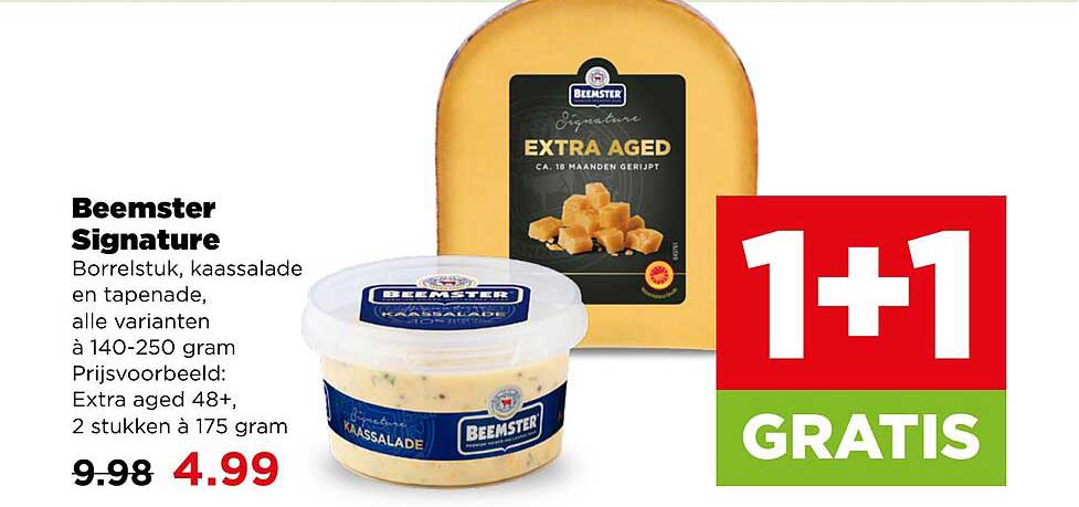 Beemster Signature Borrelstuk, kaassalade en tapenade, alle varianten à 140-250 gram 1+1 GRATIS