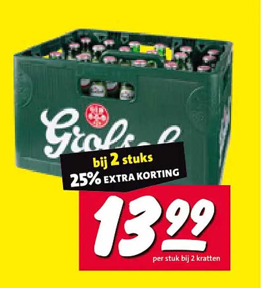 bij 2 stuks 25% extra korting