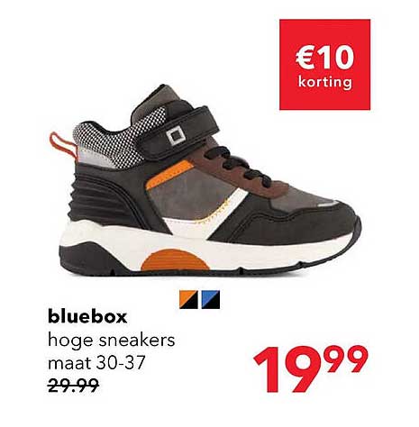 bluebox hoge sneakers maat 30-37