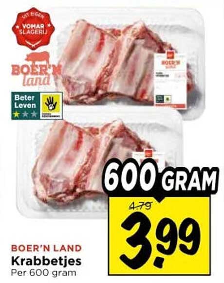 Boer'n land Krabbetjes Per 600 gram