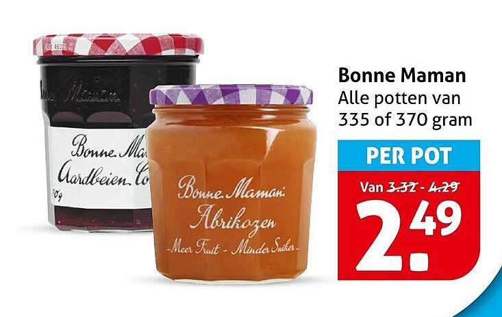 Bonne Maman Alle potten van 335 of 370 gram PER POT
