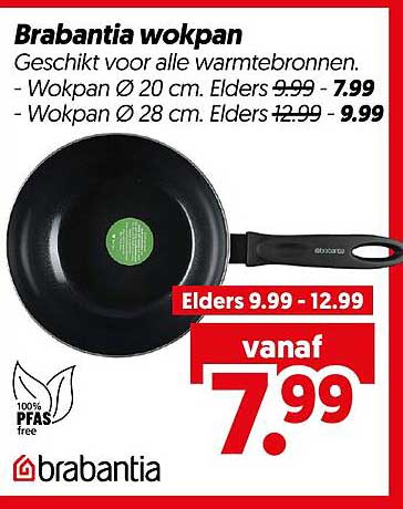 Brabantia wokpan vanaf 7.99