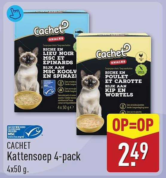 Cachet Kattensoep 4-pack