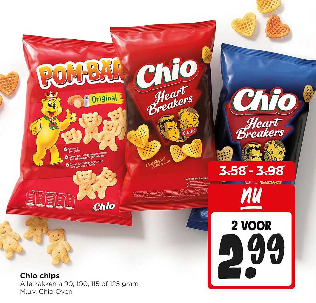 Chio chips 2 voor 2.99