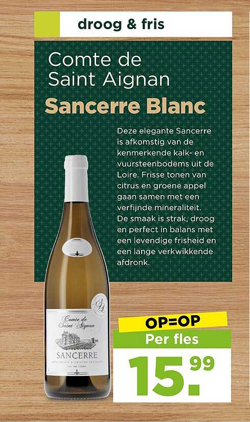 Comte de Saint Aignan Sancerre Blanc OP=OP