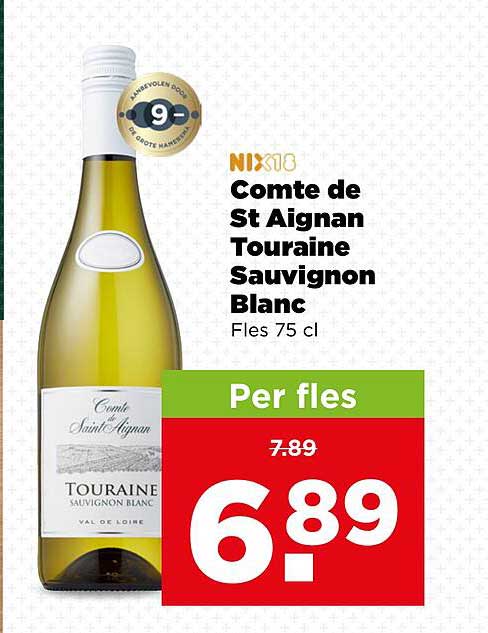 Comte de St Aignan Touraine Sauvignon Blanc Fles 75 cl Per fles