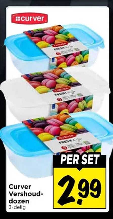 Curver Vershoud-dozen 3-delig