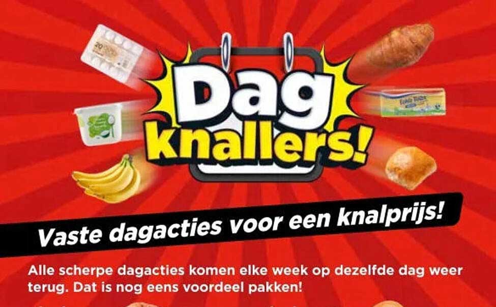 Dagknallers! Vaste dagacties voor een knalprijs!