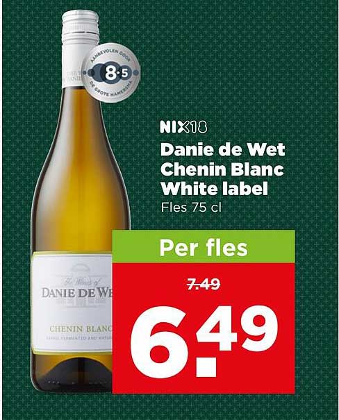 Danie de Wet Chenin Blanc White label