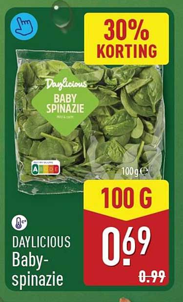 Daylicious Baby-spinazie 30% korting