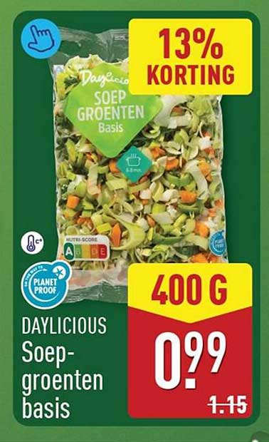 DAYLICIOUS Soepgroenten basis 13% korting