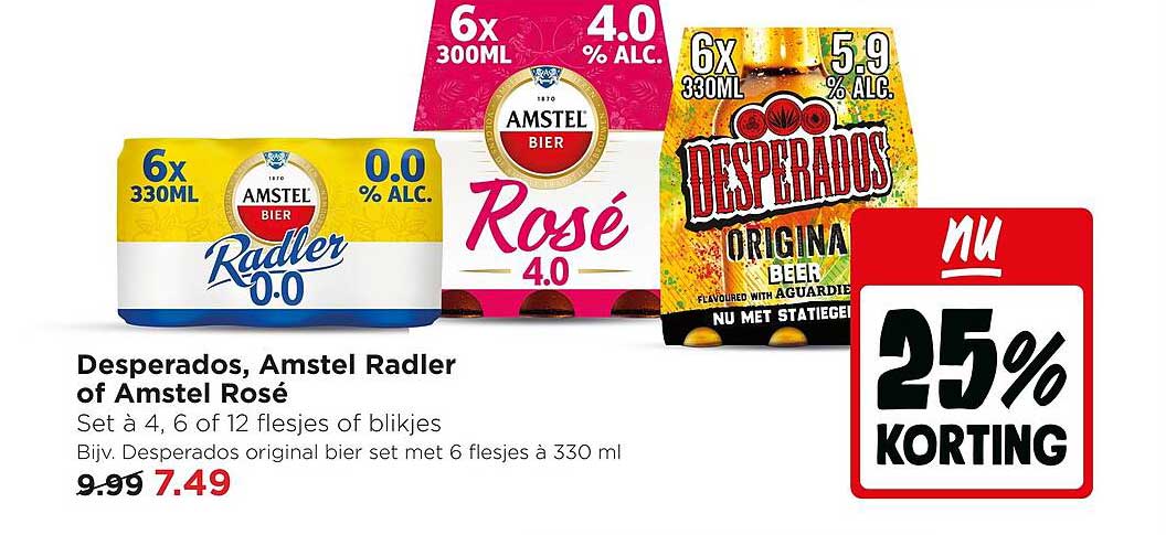 Desperados, Amstel Radler of Amstel Rosé