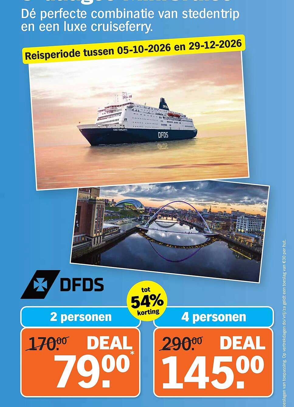 DFDS tot 54% korting