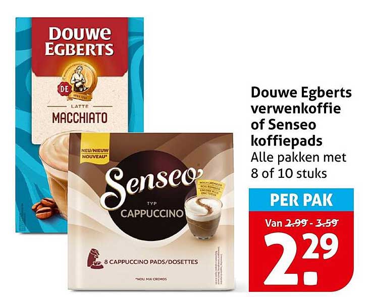 Douwe Egberts verwenkoffie of Senseo koffiepads