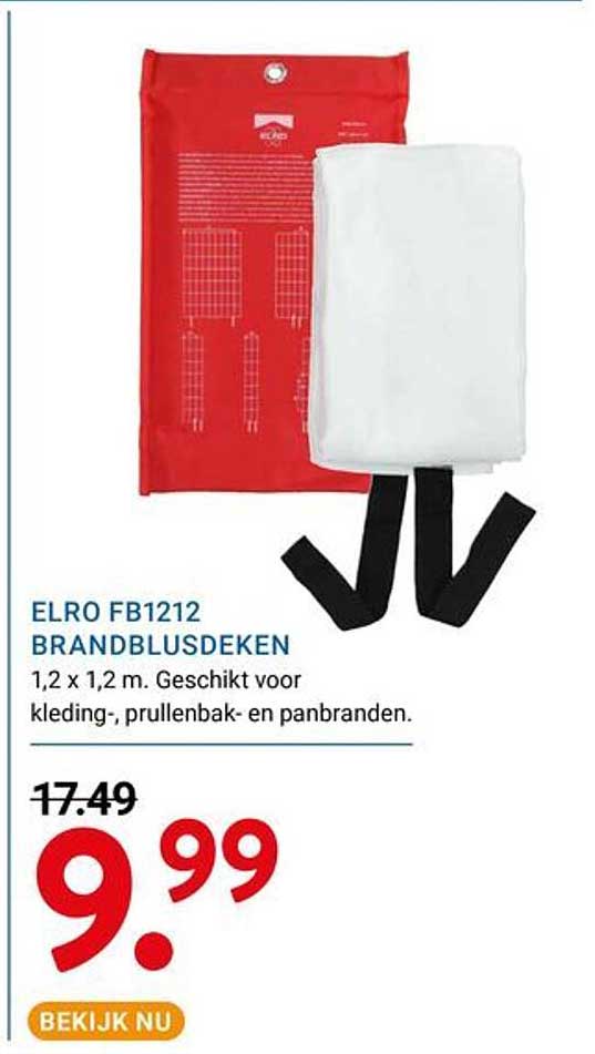 ELRO FB1212 BRANDBLUSDEKEN
