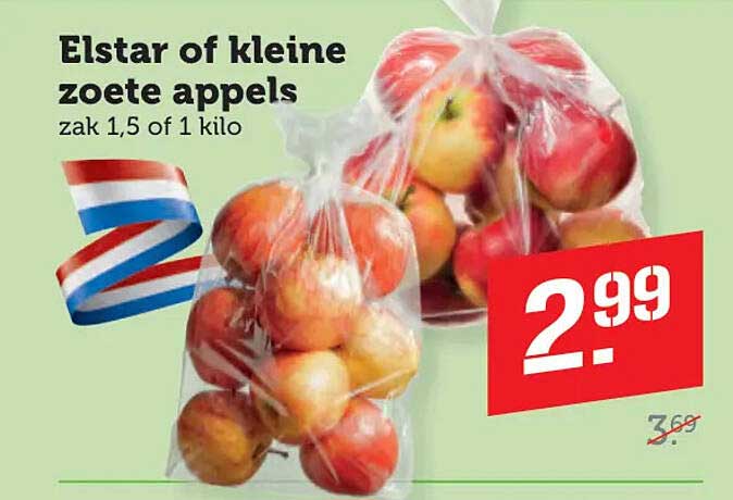 Elstar of kleine zoete appels