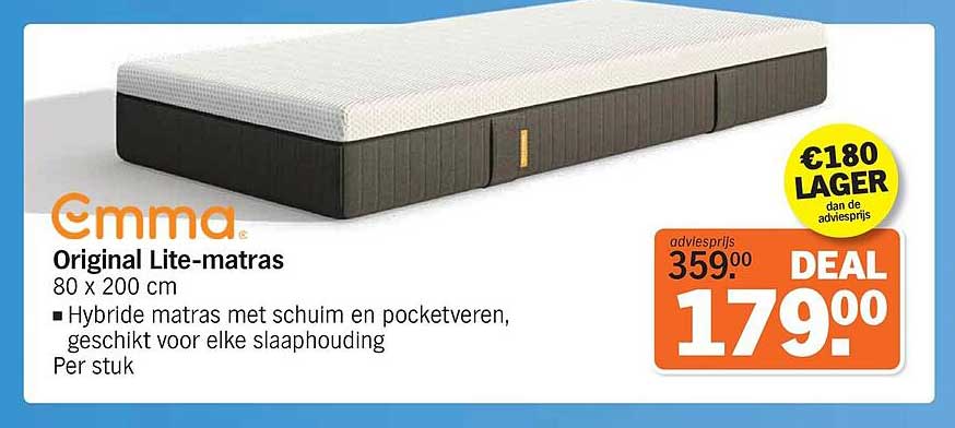 Emma Original Lite-matras 80 x 200 cm