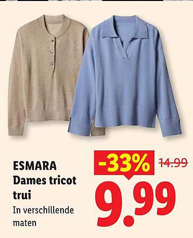 ESMARA Dames tricot trui