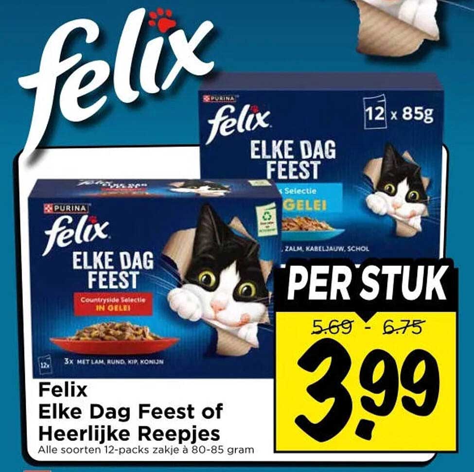 Felix Elke Dag Feest of Heerlijke Reepjes PER STUK