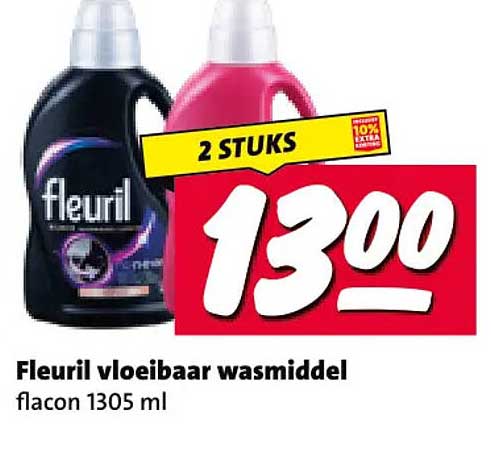Fleuril vloeibaar wasmiddel 2 STUKS