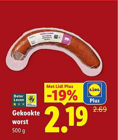 Gekookte worst 500 g
