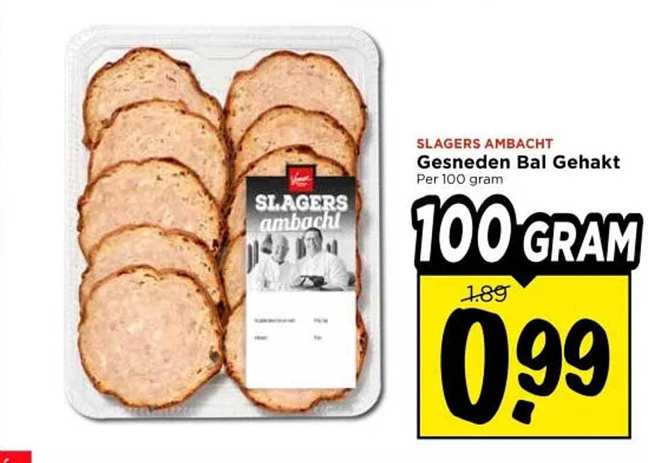 Gesneden Bal Gehakt