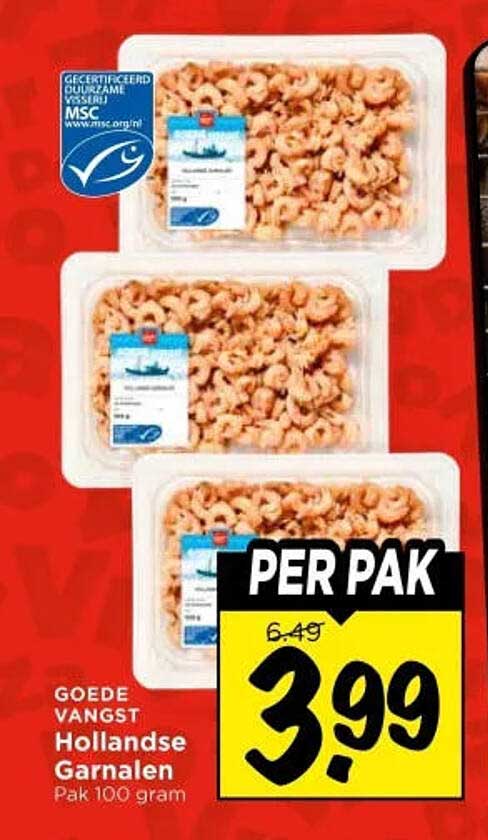 Goede vangst Hollandse Garnalen
