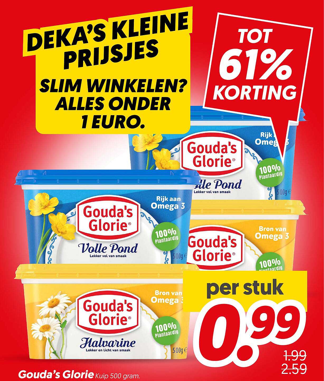 Gouda's Glorie Kuip 500 gram. TOT 61% KORTING