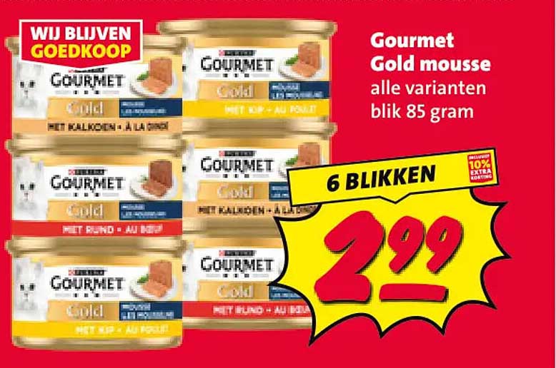 Gourmet Gold mousse alle varianten blik 85 gram