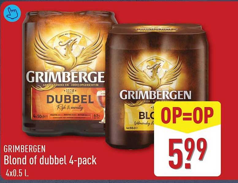 GRIMBERGEN Blond of dubbel 4-pack