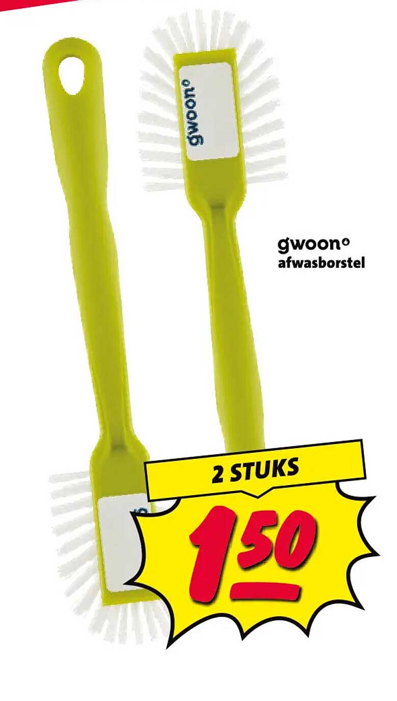 gwoon afwasborstel 2 STUKS