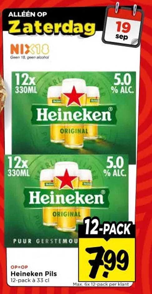 Heineken Pils 12-pack à 33 cl