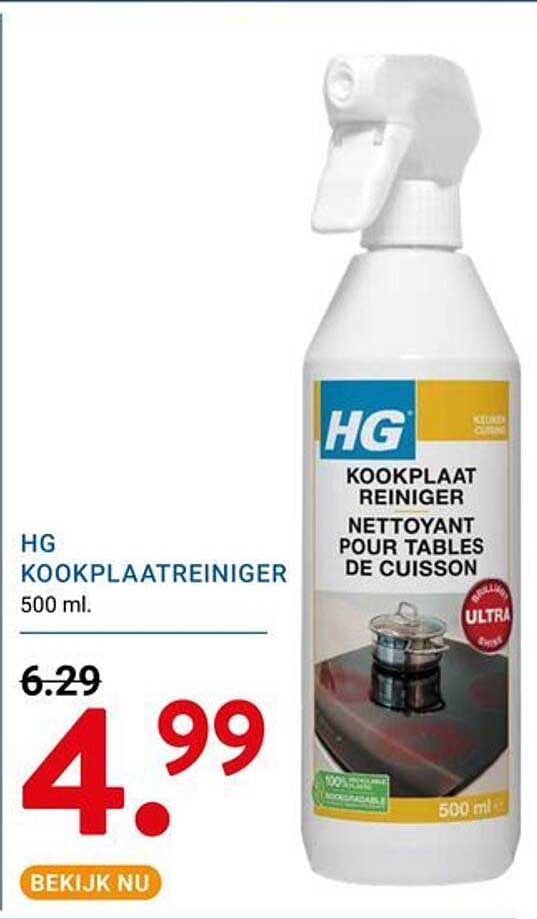 HG KOOKPLAATREINIGER 500 ml.