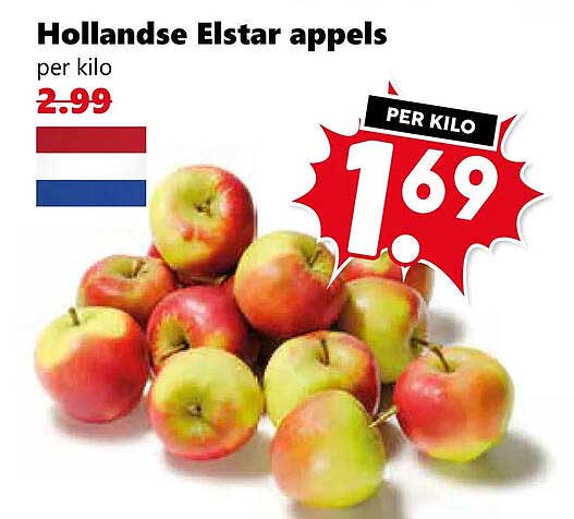 Hollandse Elstar appels per kilo
