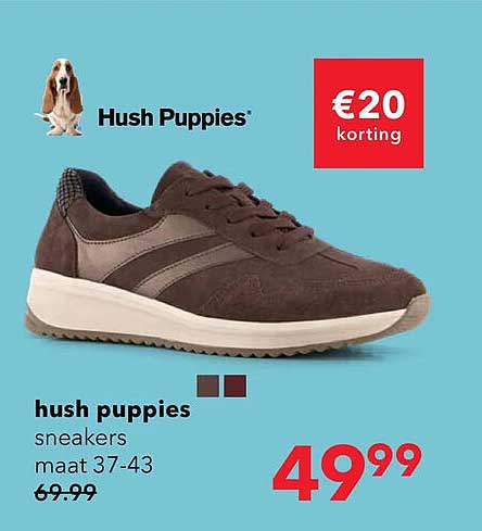 Hush Puppies sneakers maat 37-43 €20 korting
