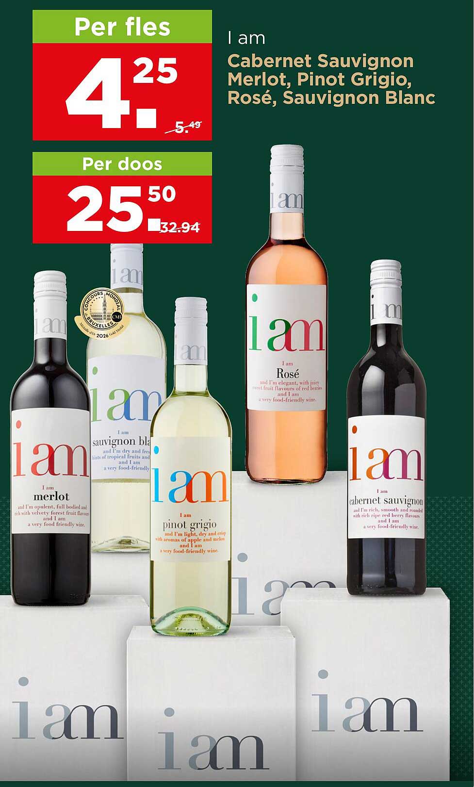 I am Cabernet Sauvignon Merlot, Pinot Grigio, Rosé, Sauvignon Blanc