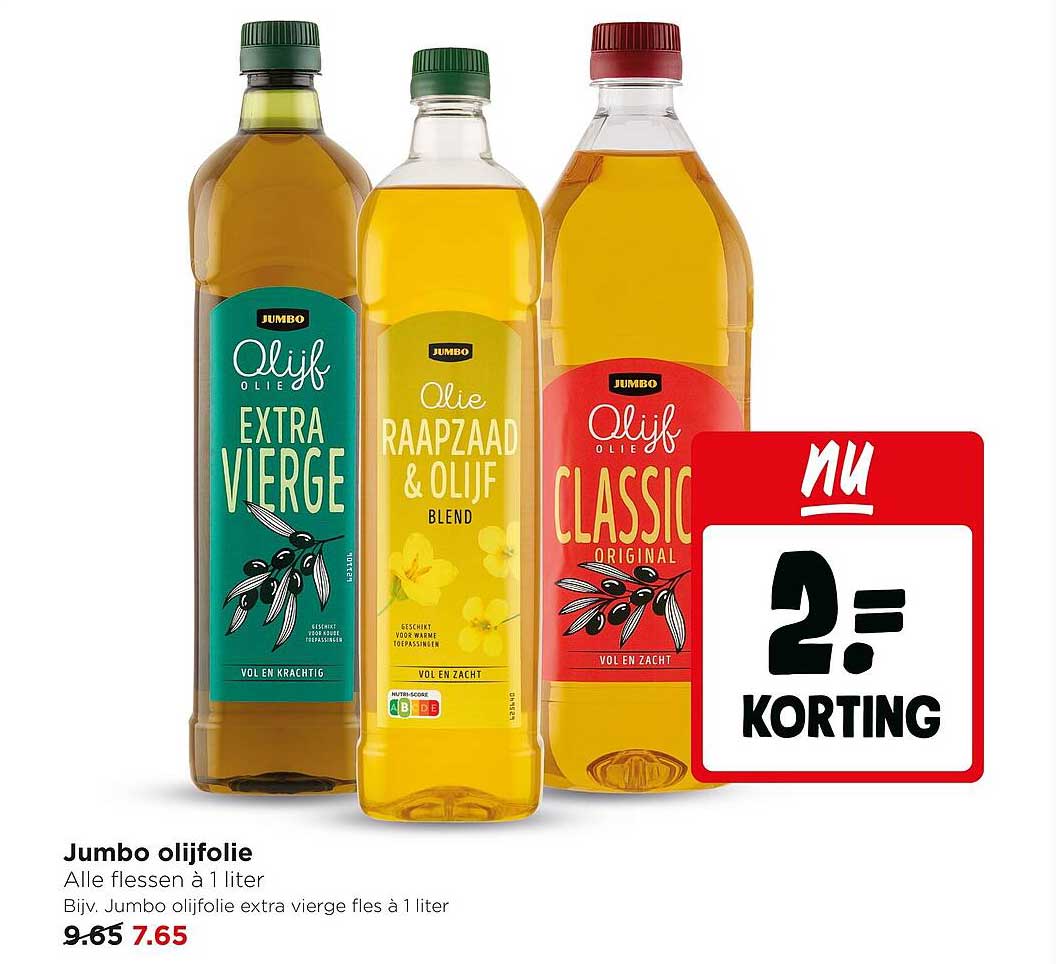 Jumbo olijfolie 2= KORTING