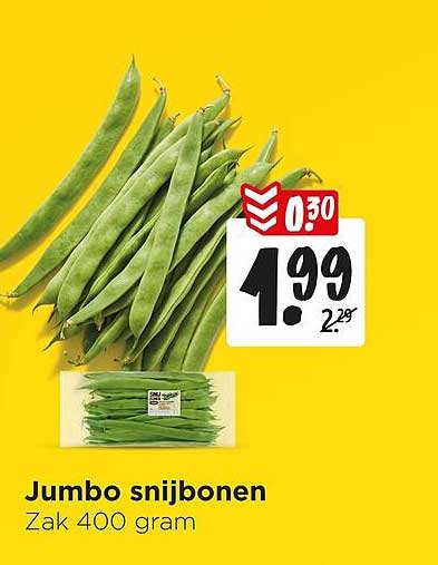 Jumbo snijbonen Zak 400 gram
