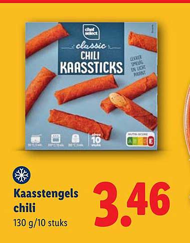 Kaasstengels chili 130 g/10 stuks