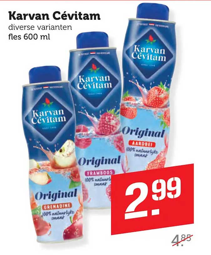 Karvan Cévitam diverse varianten fles 600 ml