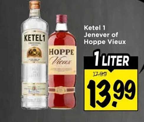 Ketel 1 Jenever of Hoppe Vieux 1 LITER
