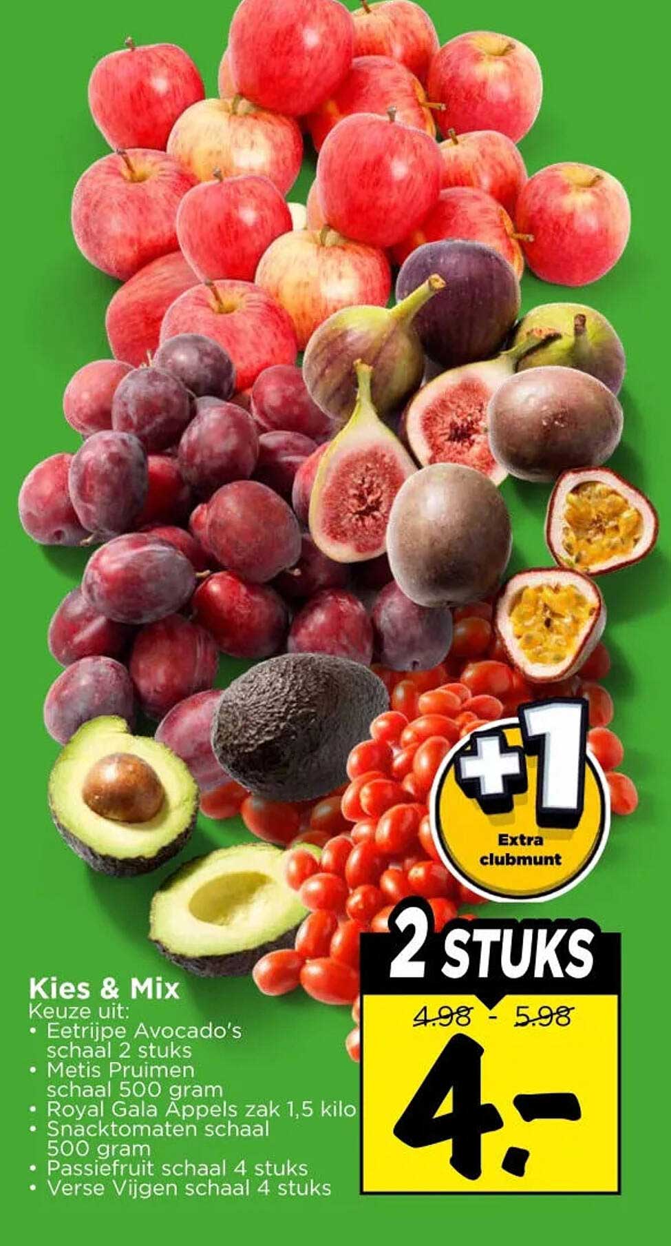 Kies & Mix +1 Extra clubmunt 2 STUKS