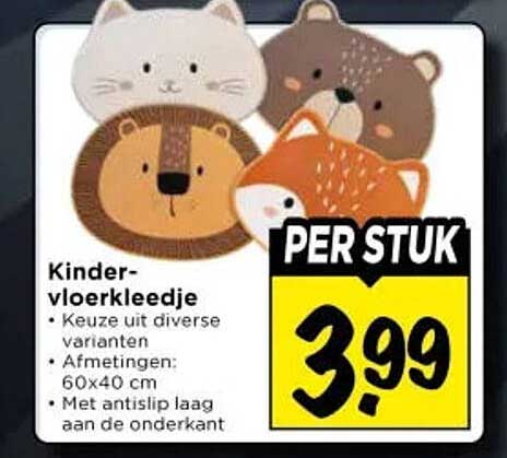 Kinder-vloerkleedje PER STUK