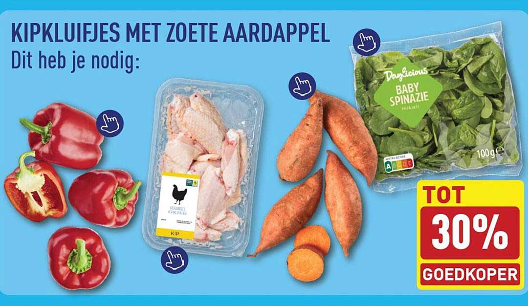 KIPKLUIFJES MET ZOETE AARDAPPEL