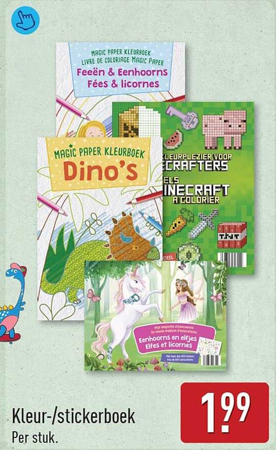 Kleur-/stickerboek