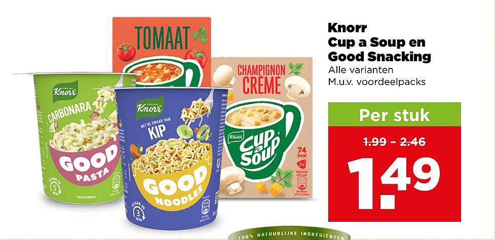 Knorr Cup a Soup en Good Snacking