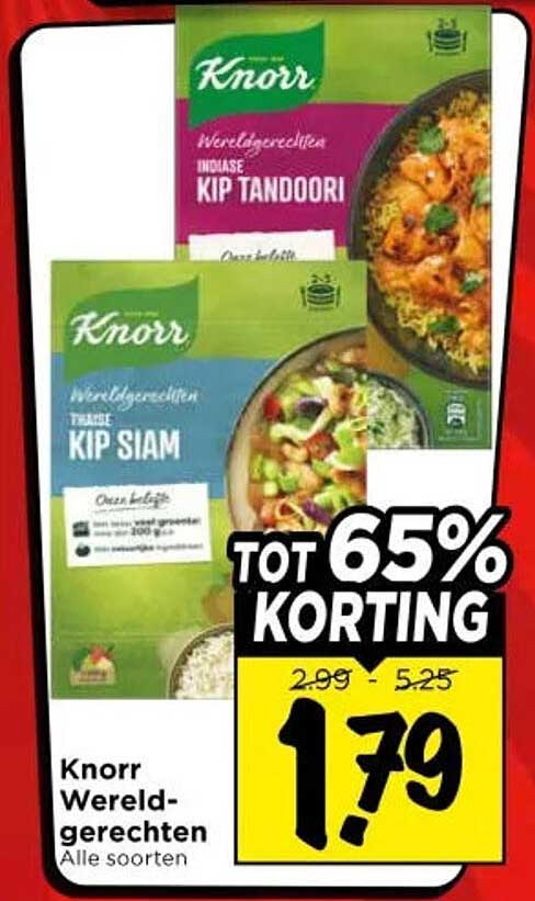 Knorr Wereldgerechten Alle soorten TOT 65% KORTING