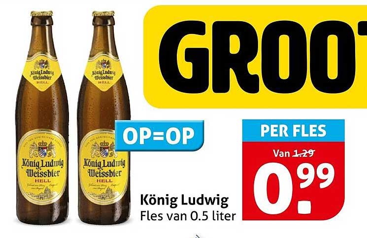 König Ludwig Fles van 0.5 liter OP=OP