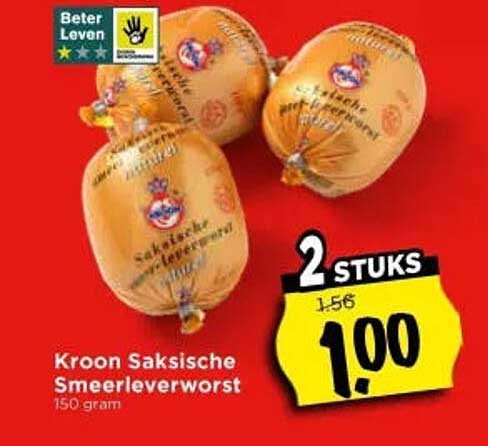 Kroon Saksische Smeerleverworst